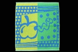 Dětský ručník žakár - červík, modrý